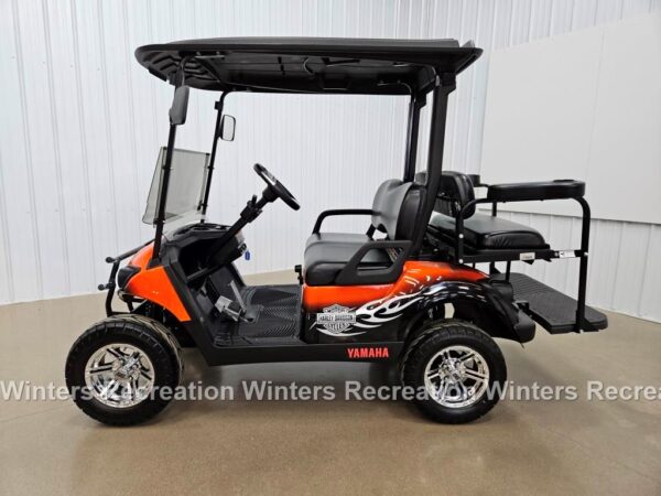 2018 Yamaha Drive 2 Gas Carb STREET READY Golf Cart, Harley Davidson - Image 3
