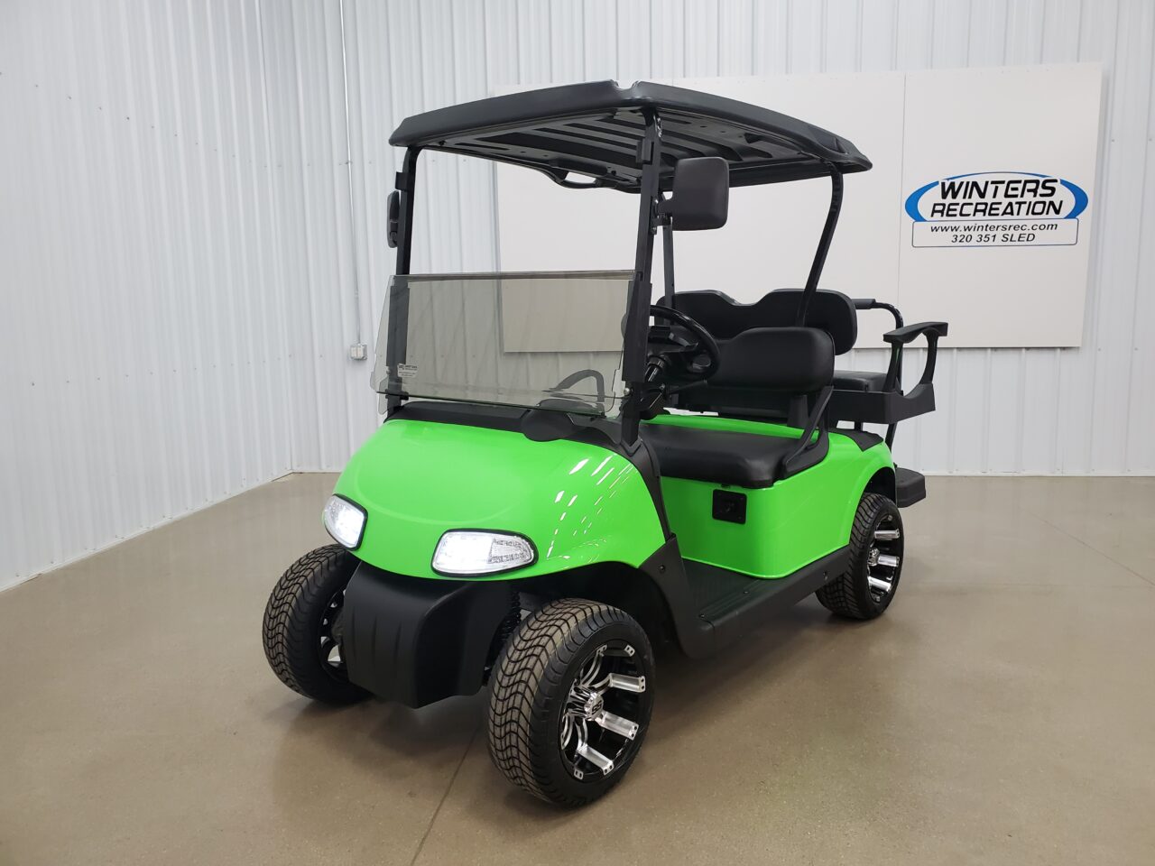 2015 E-Z-GO RXV Gas Carb 4 Pass DELUXE STREET READY Golf Cart, Green -  Winters Recreation
