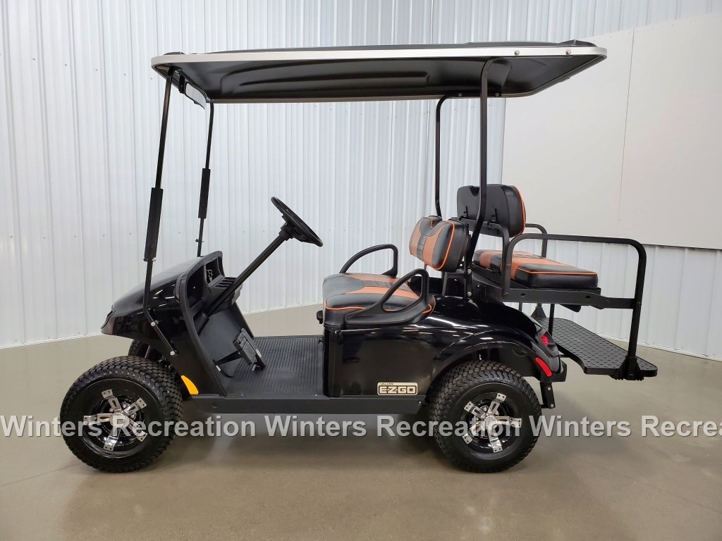 2018 Ez-Go Valor Gas Golf Cart, Black - Winters Recreation