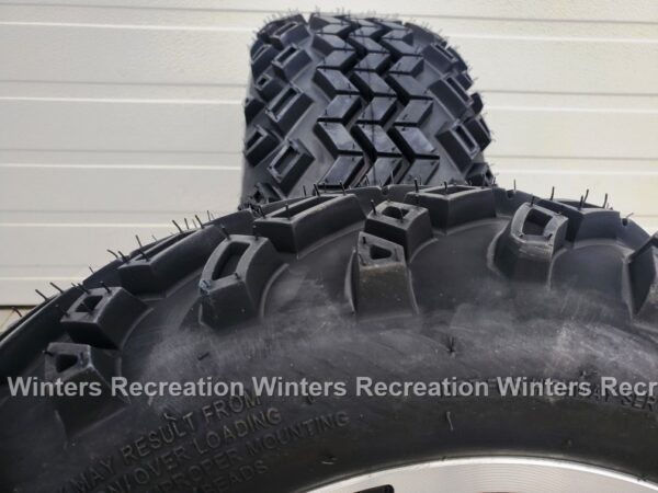 COMPLETE SET! 14" Atlas Gloss Black With 23" Desert Eagle Tire Wheel Assembly With Club Car Center Cap Set - Image 8