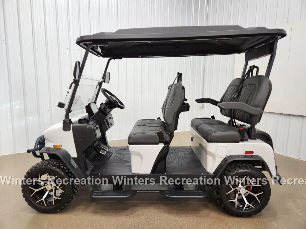 2024 Denago Rover XL Lithium Ion Golf Cart, White - Image 3