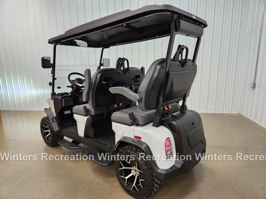 2024 Denago Rover XL Lithium Ion Golf Cart, White - Image 4