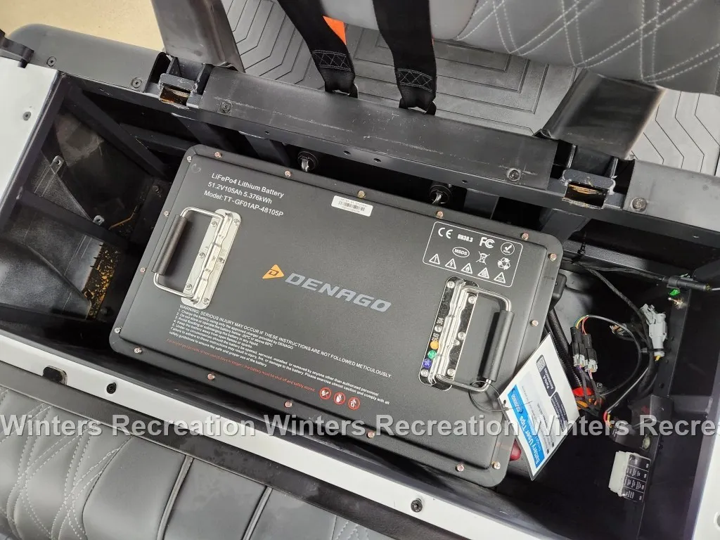 2024 Denago Rover XL Lithium Ion Golf Cart, White - Image 22