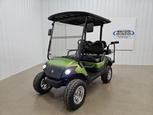 2016 Yamaha Drive Electric STREET READY Golf Cart, Green & Black Diamond