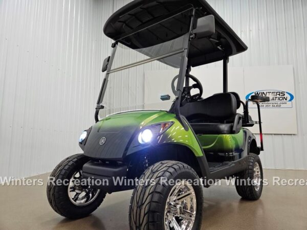 2016 Yamaha Drive Electric STREET READY Golf Cart, Green & Black Diamond - Image 12