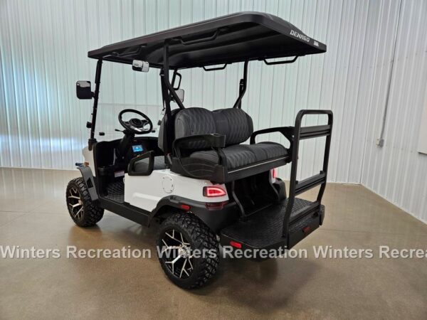 2025 Denago Nomad XL Lithium Ion Golf Cart, White - Image 4