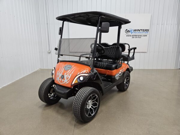 2021 Yamaha Drive Gas EFI QuieTech DELUXE STREET READY Golf Cart, Harley Davidson