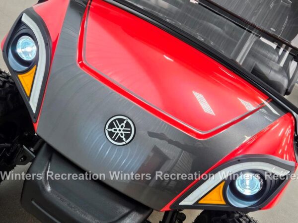 2020 Yamaha Drive 2 Lithium Ion DELUXE STREET READY Golf Cart, Atomic Red Kandi & Magnetic Grey - Image 2