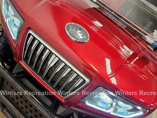 2025 Evolution D5 Maverick 2+2 Plus Lithium Ion Golf Cart LSV, Flamenco Red - Image 2