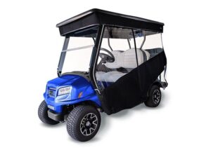 Club Car Onward Custom-Fit Club Car Black Enclosureosure 4 Passenger - Track Included