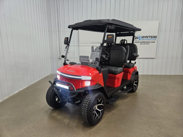 2025 Denago Rover XL Lithium Ion Golf Cart, Scarlet