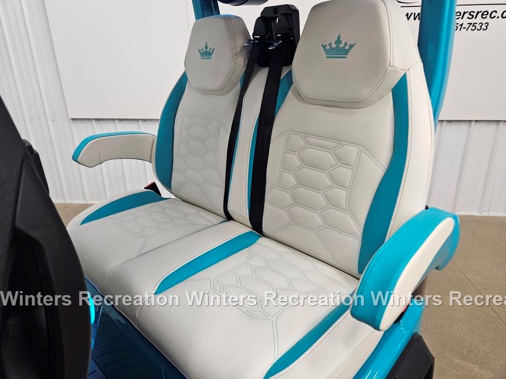 2025 Evolution D-Max GT6 Lithium Ion Golf Cart LSV, Sky Blue - Image 12