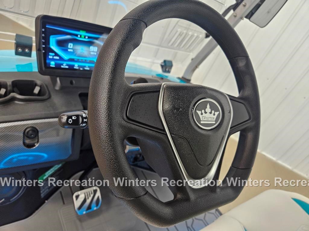 2025 Evolution D-Max GT6 Lithium Ion Golf Cart LSV, Sky Blue - Image 13