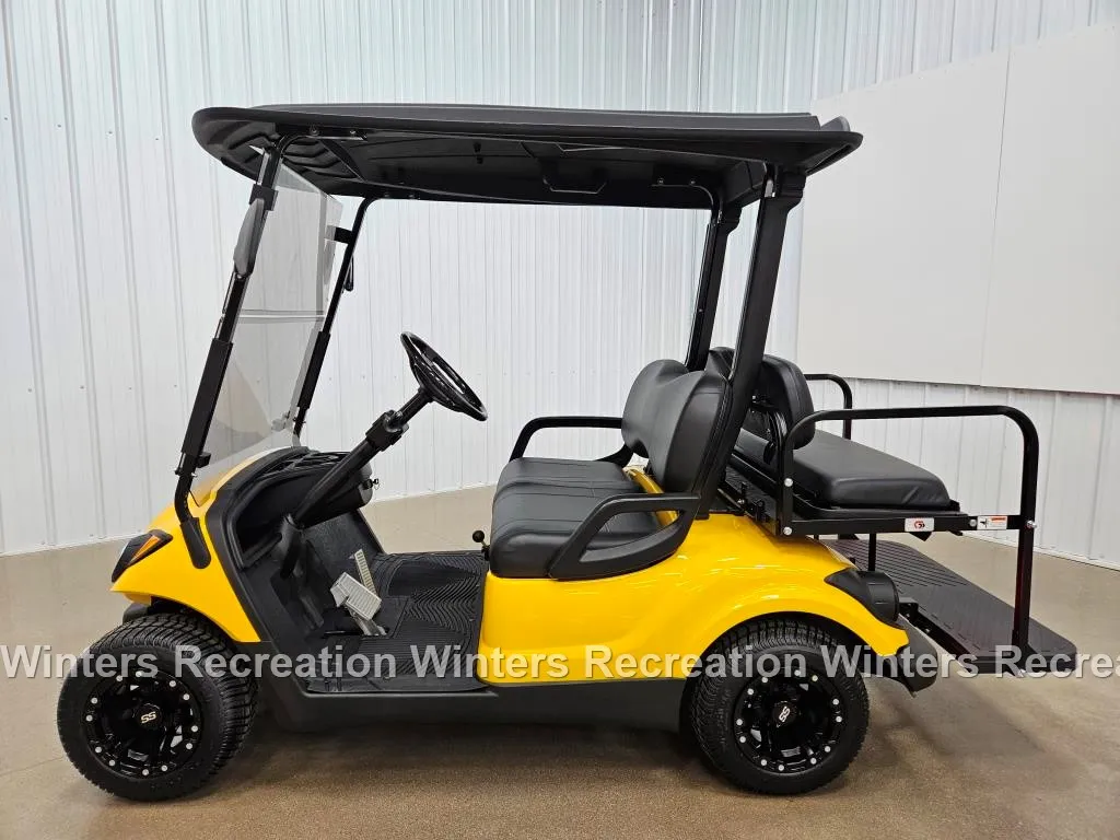 2016 Yamaha Drive Gas Carb STREET READY Golf Cart, Viper Yellow - Image 3