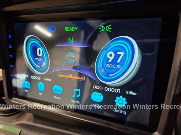 2025 Evolution D5 Maverick Lithium Ion Golf Cart, Arctic Grey - Image 14