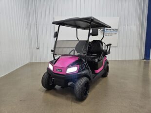 2020 Club Car Tempo Electric DELUXE STREET READY Golf Cart, Vivid Pink & Black