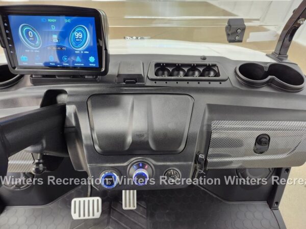 2025 Evolution D5 Ranger 2+2 Lithium Ion Golf Cart, Pearl White - Image 11