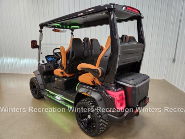 2025 Evolution D-Max XT4 Lithium Ion Golf Cart LSV, Black Sapphire - Image 4