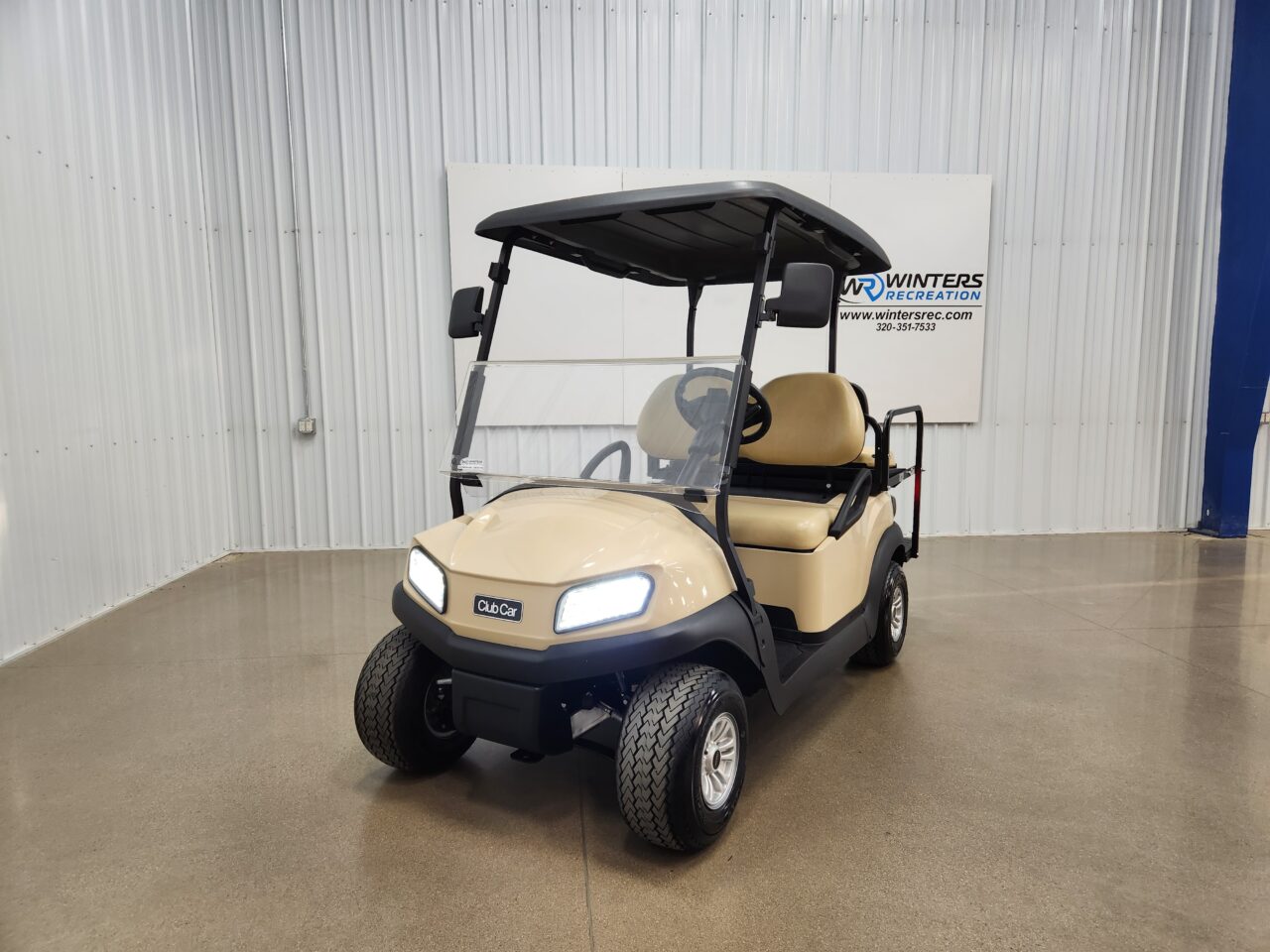 2020 Club Car Tempo Electric STREET READY Golf Cart, Beige
