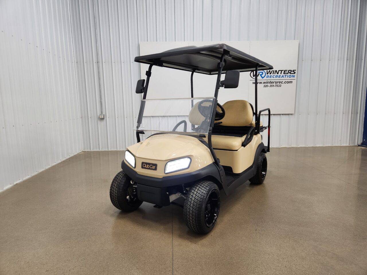 2020 Club Car Tempo Electric STREET READY Golf Cart, Beige