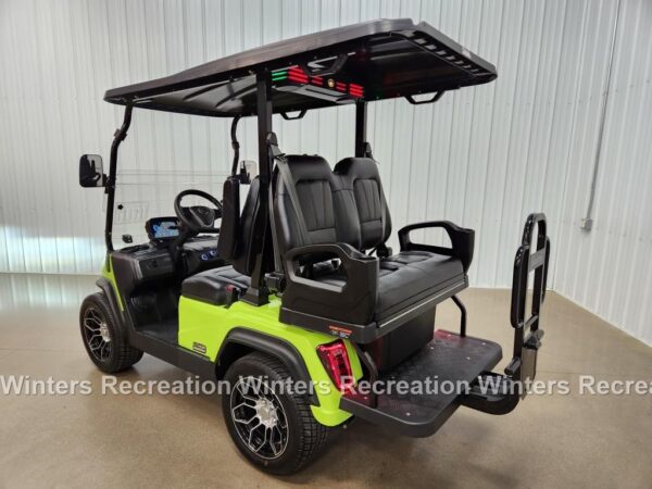 2025 Evolution D5 Ranger 2+2 Lithium Ion Golf Cart, Lime Green - Image 4