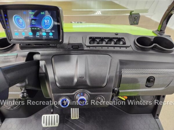 2025 Evolution D5 Ranger 2+2 Lithium Ion Golf Cart, Lime Green - Image 11