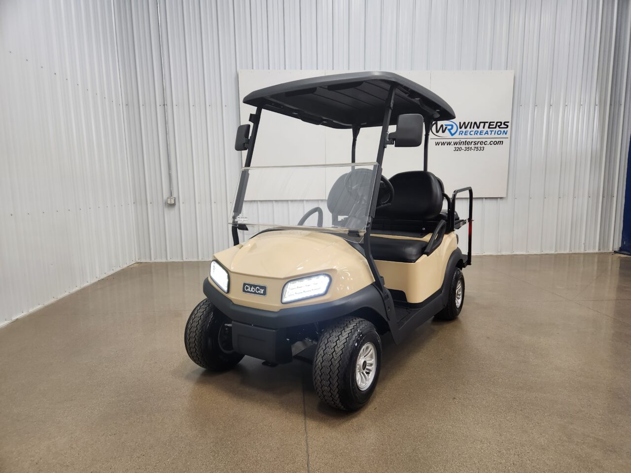 2020 Club Car Tempo Electric STREET READY Golf Cart, Beige