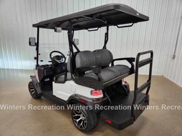 2025 Denago Nomad Plus Lithium Ion Golf Cart, White - Image 4