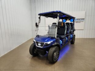 2025 Evolution D-Max GT6 Lithium Ion Golf Cart, Portimao Blue