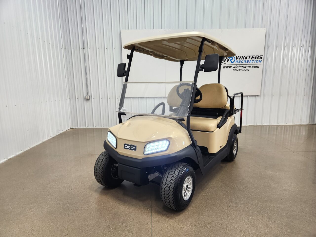 2020 Club Car Tempo Electric STREET READY Golf Cart, Beige