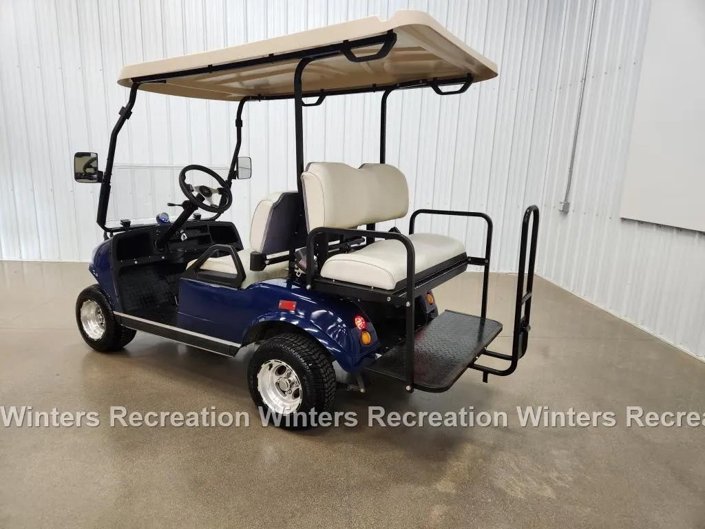 2018 Evolution Traveler 4 Electric STREET READY Golf Cart, Blue - Image 4