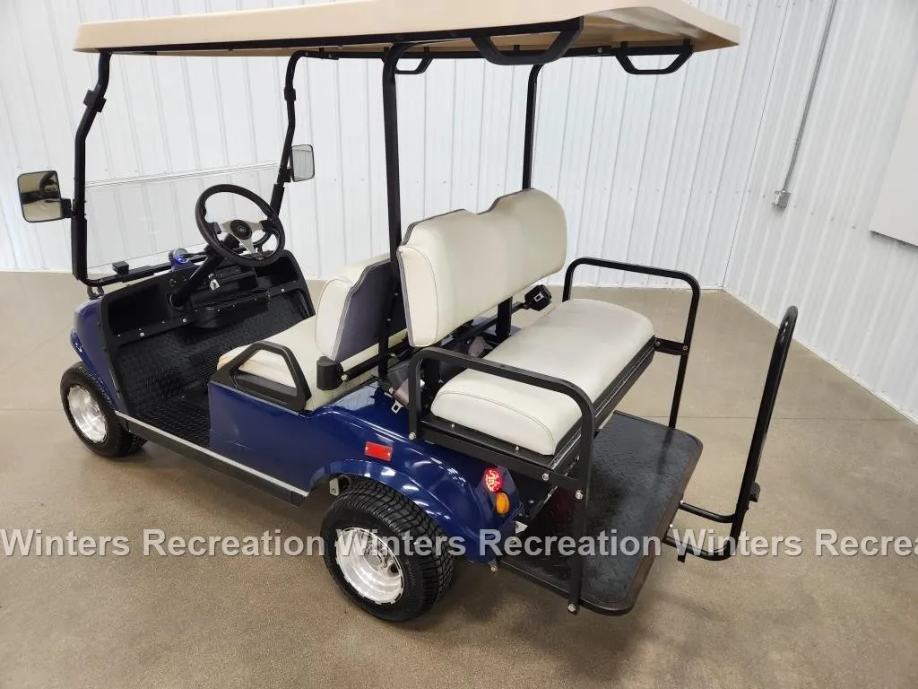 2018 Evolution Traveler 4 Electric STREET READY Golf Cart, Blue - Image 5