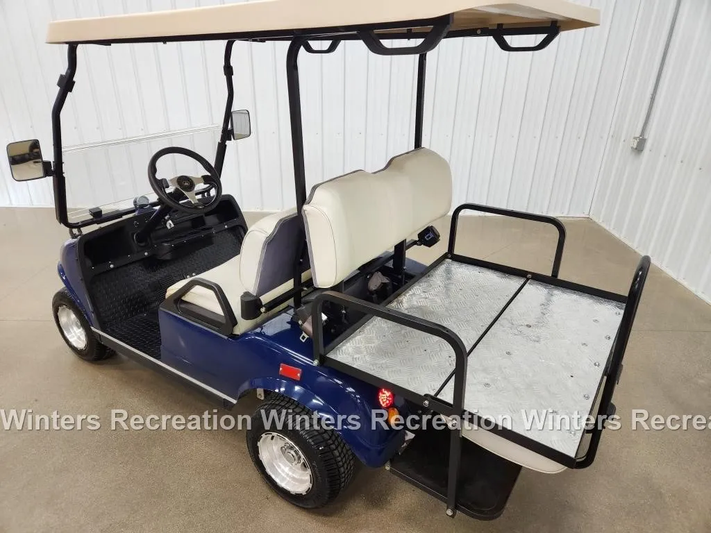 2018 Evolution Traveler 4 Electric STREET READY Golf Cart, Blue - Image 6