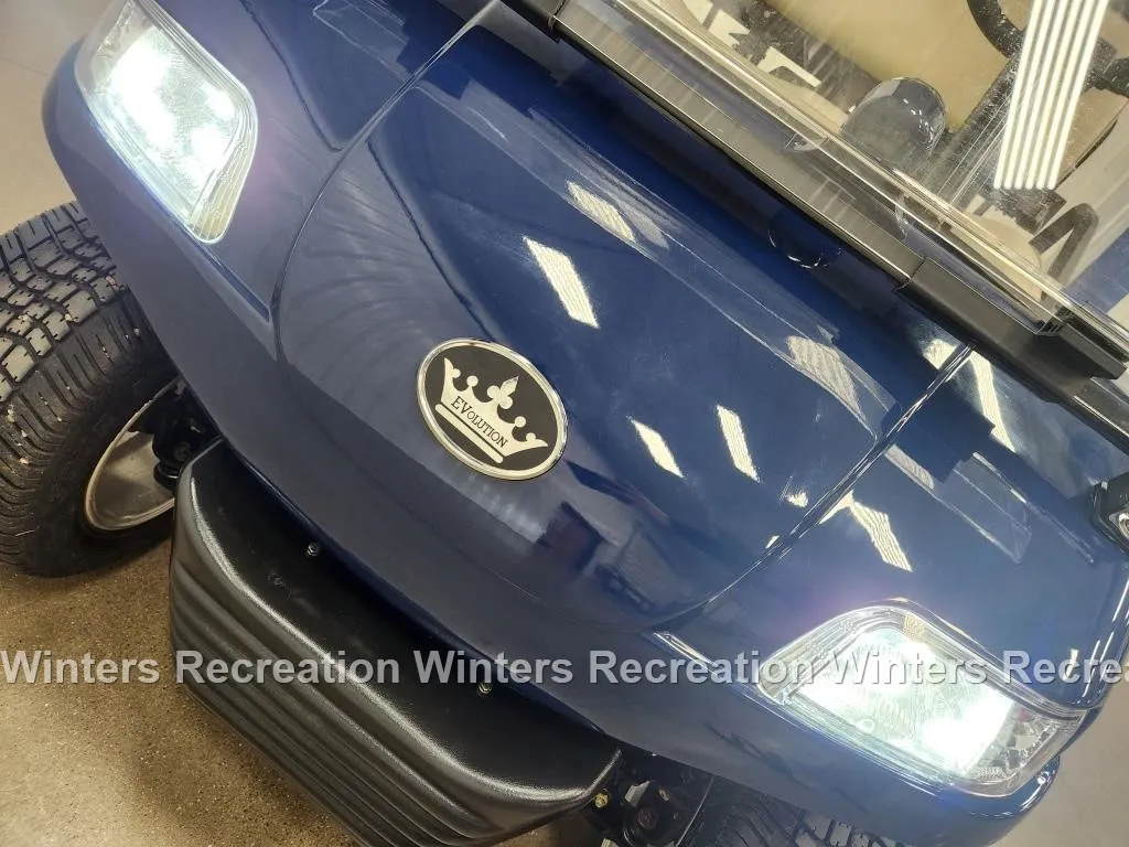 2018 Evolution Traveler 4 Electric STREET READY Golf Cart, Blue - Image 2