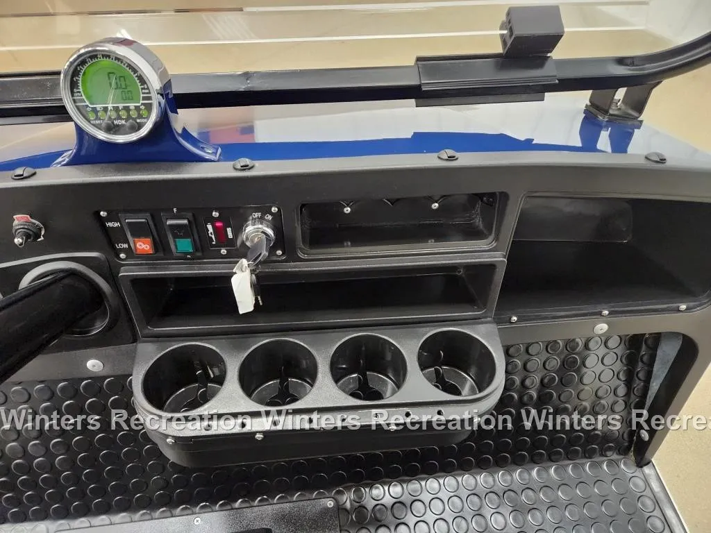 2018 Evolution Traveler 4 Electric STREET READY Golf Cart, Blue - Image 10