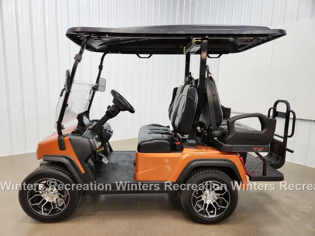 DEALER SPECIAL 2025 Evolution D5 Ranger 2+2 Lithium Ion Golf Cart, Copper - Image 3