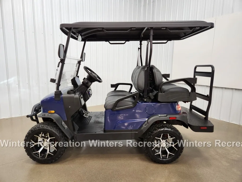 2025 Denago Nomad XL Plus Lithium Ion Golf Cart, Blue - Image 3