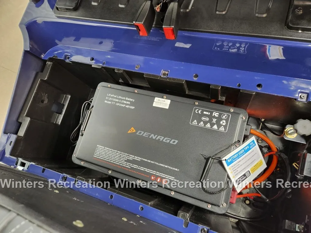 2025 Denago Nomad XL Plus Lithium Ion Golf Cart, Blue - Image 22