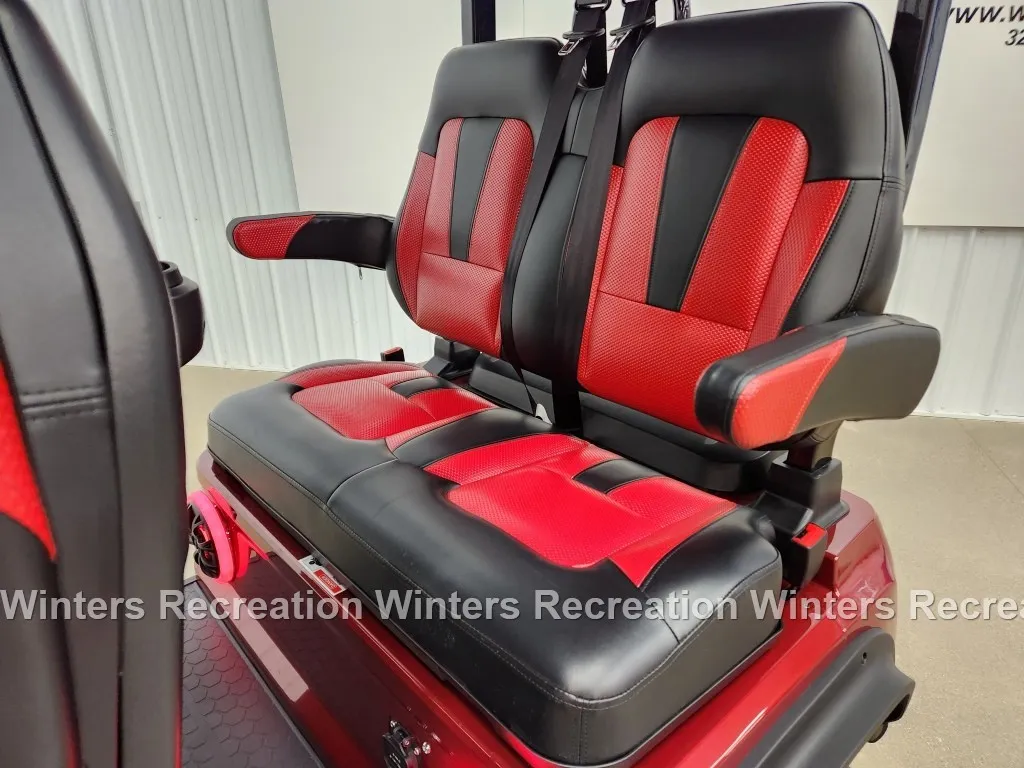 2025 Evolution D5 Maverick Plus Lithium Ion Golf Cart, Flamenco Red - Image 9