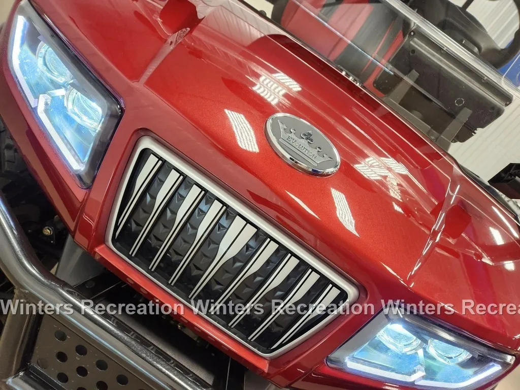 2025 Evolution D5 Maverick Plus Lithium Ion Golf Cart, Flamenco Red - Image 2