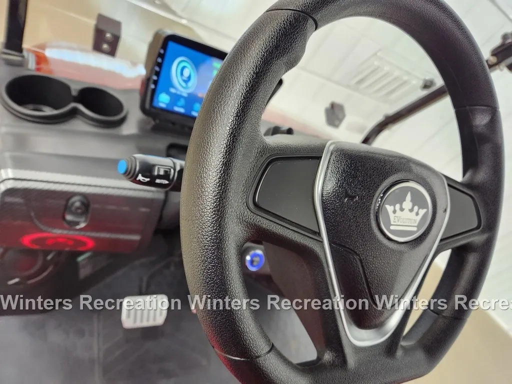 2025 Evolution D5 Maverick Plus Lithium Ion Golf Cart, Flamenco Red - Image 10