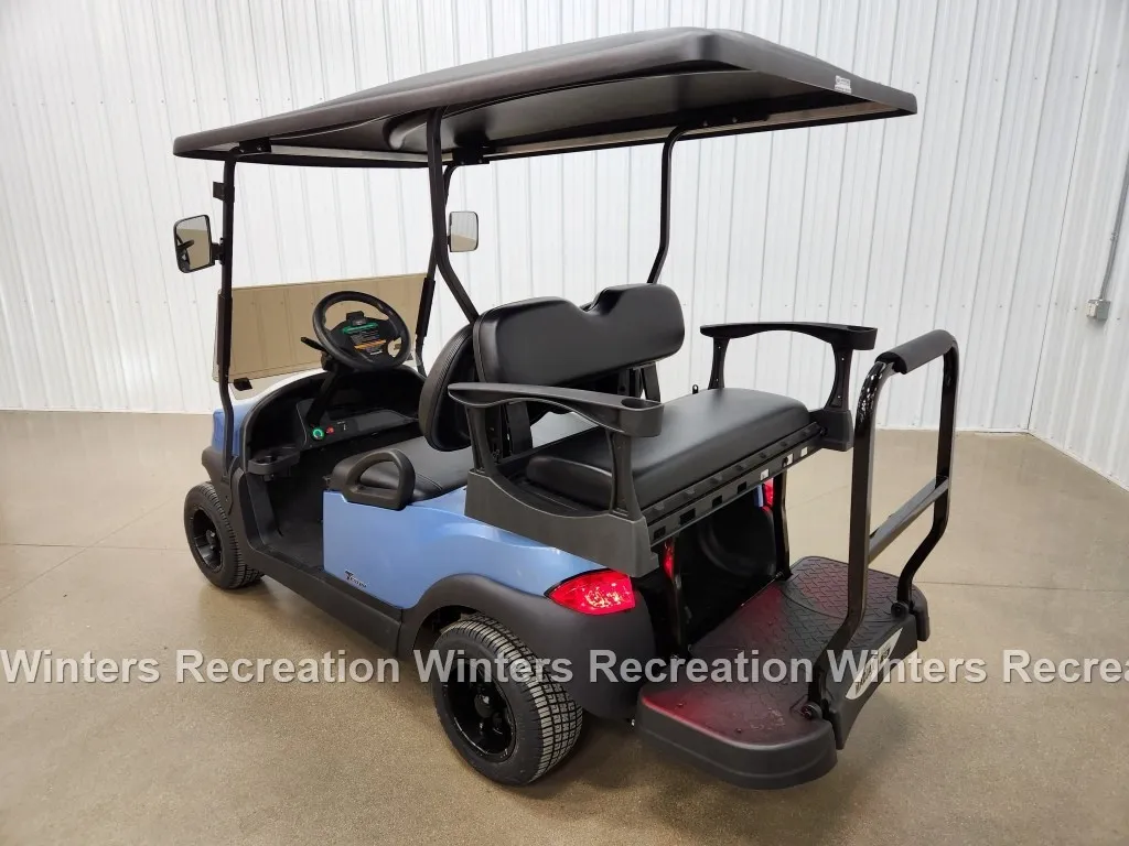 2021 Club Car Tempo Lithium Ion DELUXE STREET READY Golf Cart, Ice Blue - Image 4