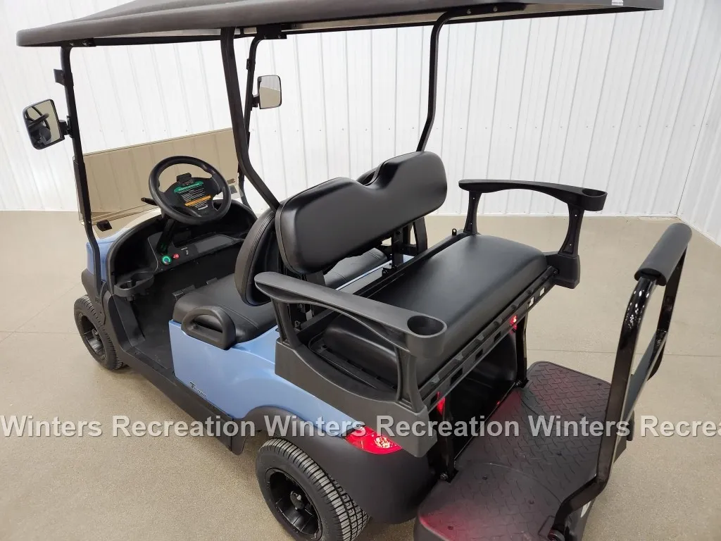 2021 Club Car Tempo Lithium Ion DELUXE STREET READY Golf Cart, Ice Blue - Image 5