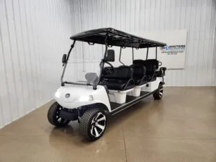 2025 Evolution Carrier 8 Plus Lithium Ion Golf Cart, Glacier White
