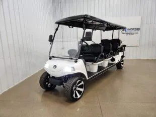 2025 Evolution Carrier 8 Plus Lithium Ion Golf Cart, Glacier White