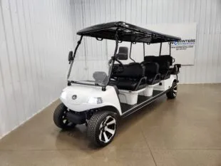 2025 Evolution Carrier 8 Plus Lithium Ion Golf Cart, Glacier White